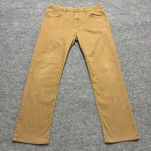 Dockers All Seasons Tech Pants Mens Size 34 Tan Straight Leg Casual Mid Rise